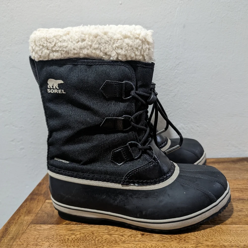 Sorel Women's Winter Carnival Boot Waterproof Black Stone Size 6 US 1855081 Shoe